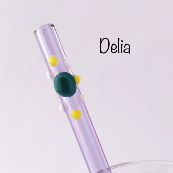 Delia Glass Drinking Straw