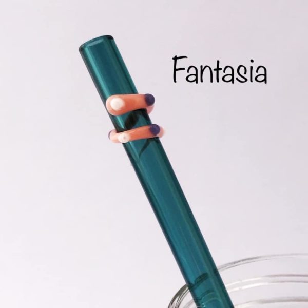 Fantasia Glass Drinking Straw