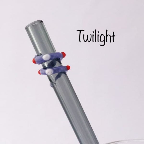 Twilight Glass Drinking Straw