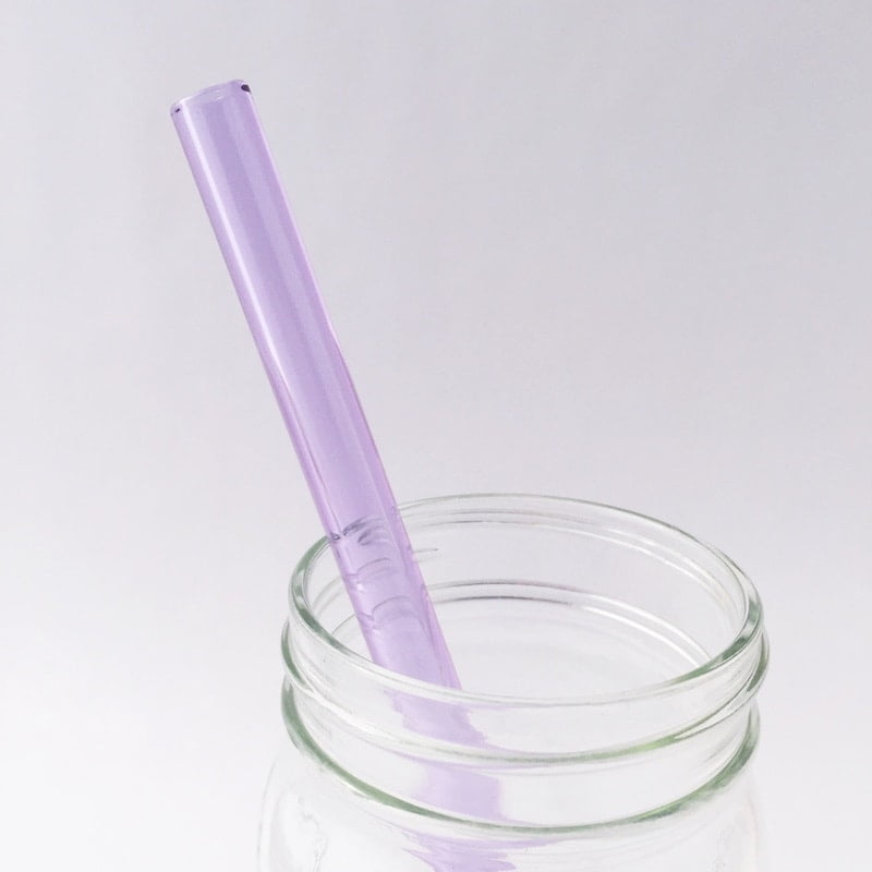 Amethyst Glass Straw