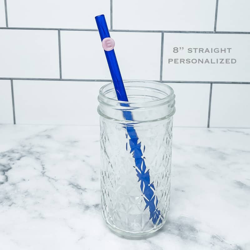 Straw, Reusable Glass Straws Clear Drinking Straw, 6 Straight And