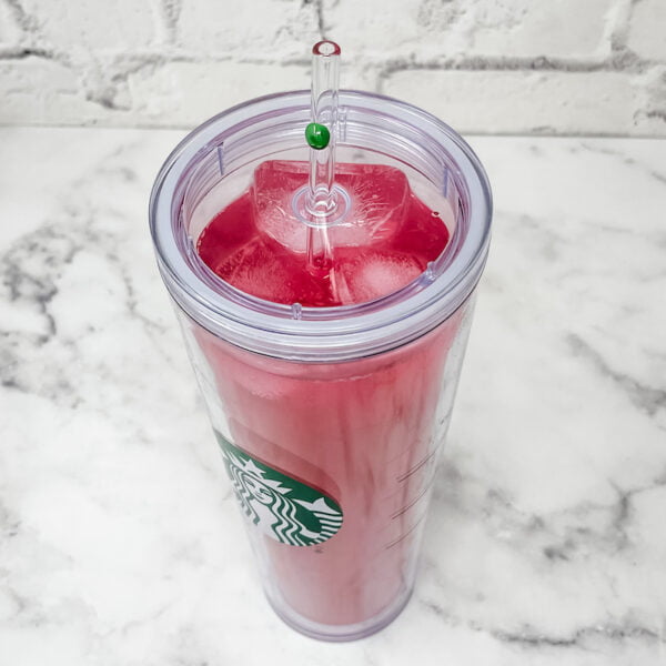 Our 10.5" designer skinny straws fit perfect in Venti Starbucks Tumblers