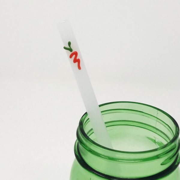 Carrot Glass Straw