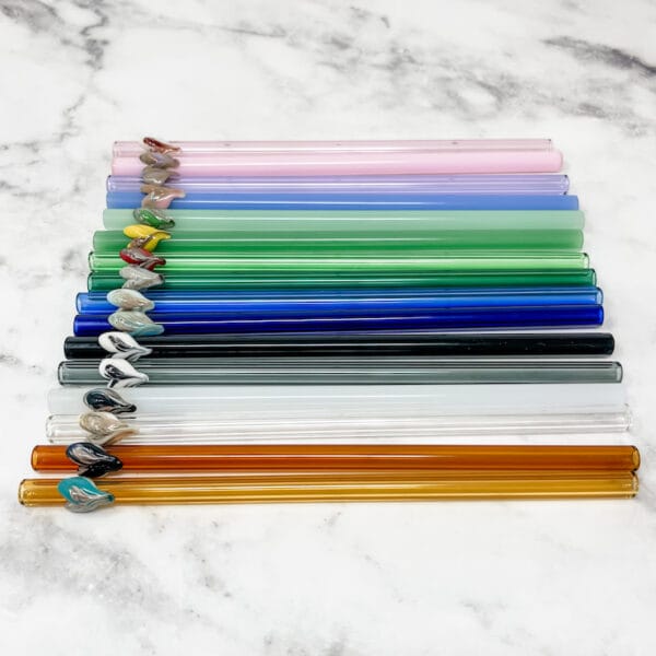 Pure Heart Designer Glass Straws