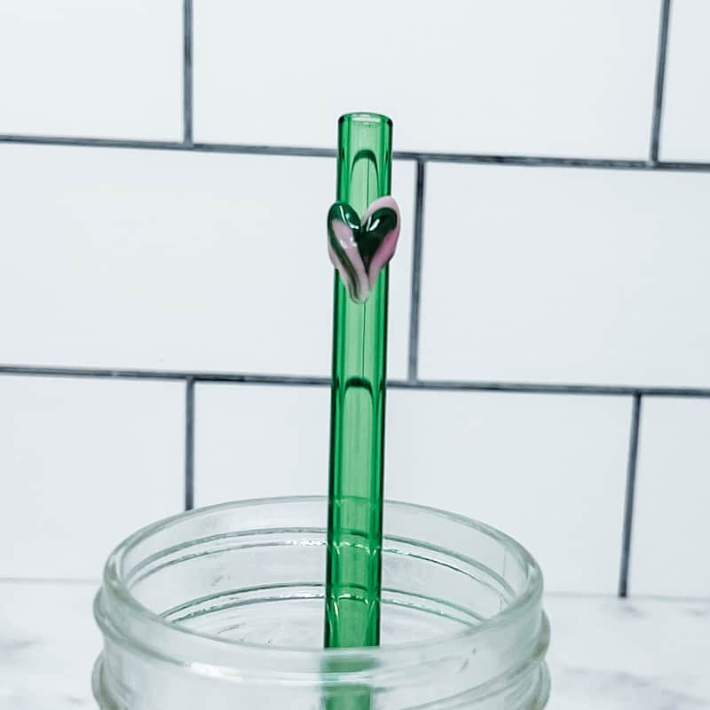 Choose Your Color Barely Bent Glass Straw Set of 4 - Strawesome