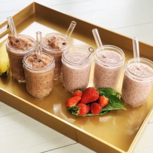 6" Clear Smoothie Glass Straw Set of 6
