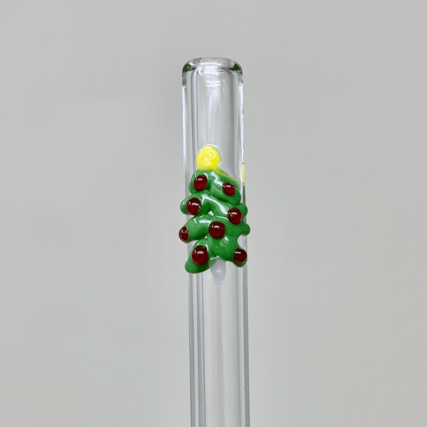 The Christmas Tree Glass Straw