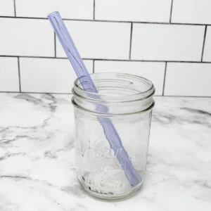 Amethyst Smoothie Glass Straw